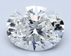 Blue Nile 0.91 carat oval cut diamond
