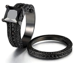 Black Gold Diamond Ring