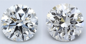 Surface graining vs flawless diamond
