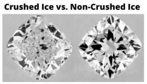 Crushed Ice and Non-Crushed Ice Cushion Cut