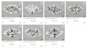 Marquise Cut Prices at James Allen