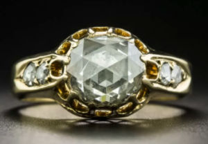 Five-Stone Rose Cut Diamond Ring
