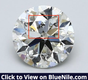 1.01 Carat Diamond with Black Spot
