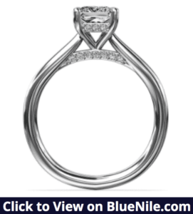 Hidden Halo Diamond Ring
