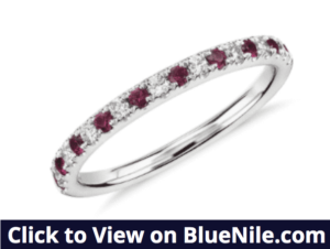 Pave Ruby and Diamond Ring