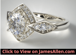 Art Deco Asscher Cut Diamond Ring