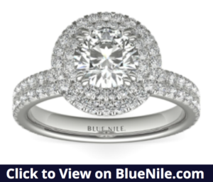 Double Halo Gala Engagement Ring - Blue Nile