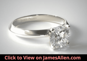 Knife Edge Solitaire Ring