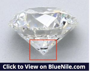 Pointed Culet on Brilliant Cut Diamond