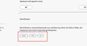 Certified Diamonds from Ritani
