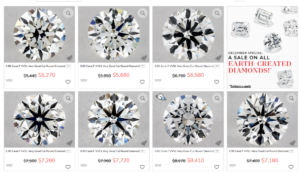 Prices of VVS1 Diamond