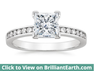 Princess Cut with Channel Setting