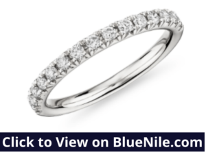 Wedding Ring with Micro Pave Setting