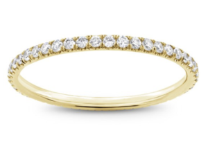 French Cut Pave Wedding Ring