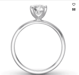 One-carat diamond ring