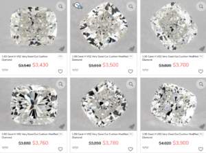Cushion Cut Diamond Prices at James Allen