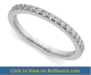 Petite Pave Wedding Ring from Brilliance