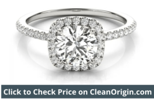 Halo Setting Engagement Ring from Clean Origin