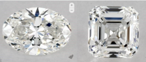 Size of Oval Cut Compared to Asscher Cut