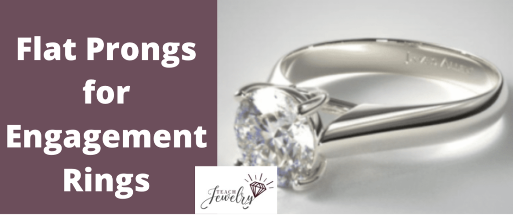 Flat Tab Prongs for Engagement Ring (Guide) | TeachJewelry.com