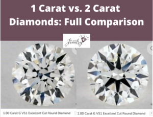 1 Carat vs 2 Carat Diamonds