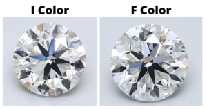 Color Comparison of 1 Carat Diamonds