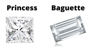 Princess vs Baguette Cut Diamond