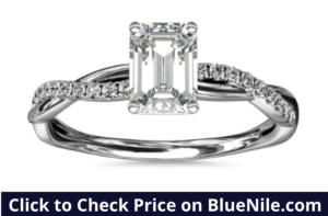 Emerald Cut with Round Prongs