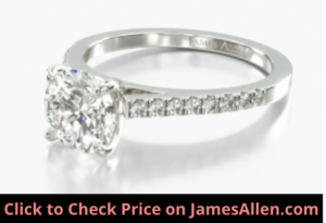 Lab-Grown Diamond Engagement Ring with Pave Setting