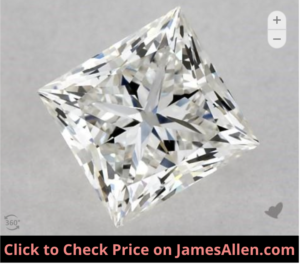 Princess Cut Diamond with VS1 Clarity Grade
