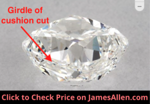 Girdle of Cushion Cut Diamond