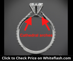 Cathedral Setting Diamond Ring