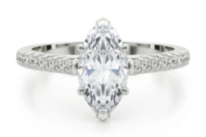 Marquise Cut with V Prongs