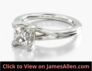 Interwoven Prongs on Solitaire Ring