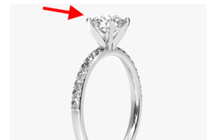 Flat Prongs Pressed Tightly to Diamond