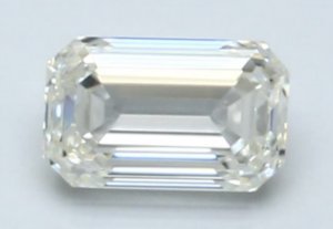 Emerald Cut Diamond with I Color Grade