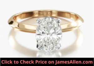 Oval Cut in 14K Yellow Gold Solitaire Setting