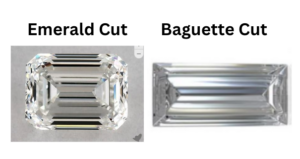 Baguette Diamond Compared to Emerald Cut