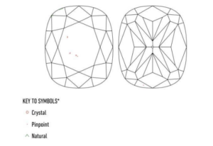GIA Clarity Plot for VS1 Diamond