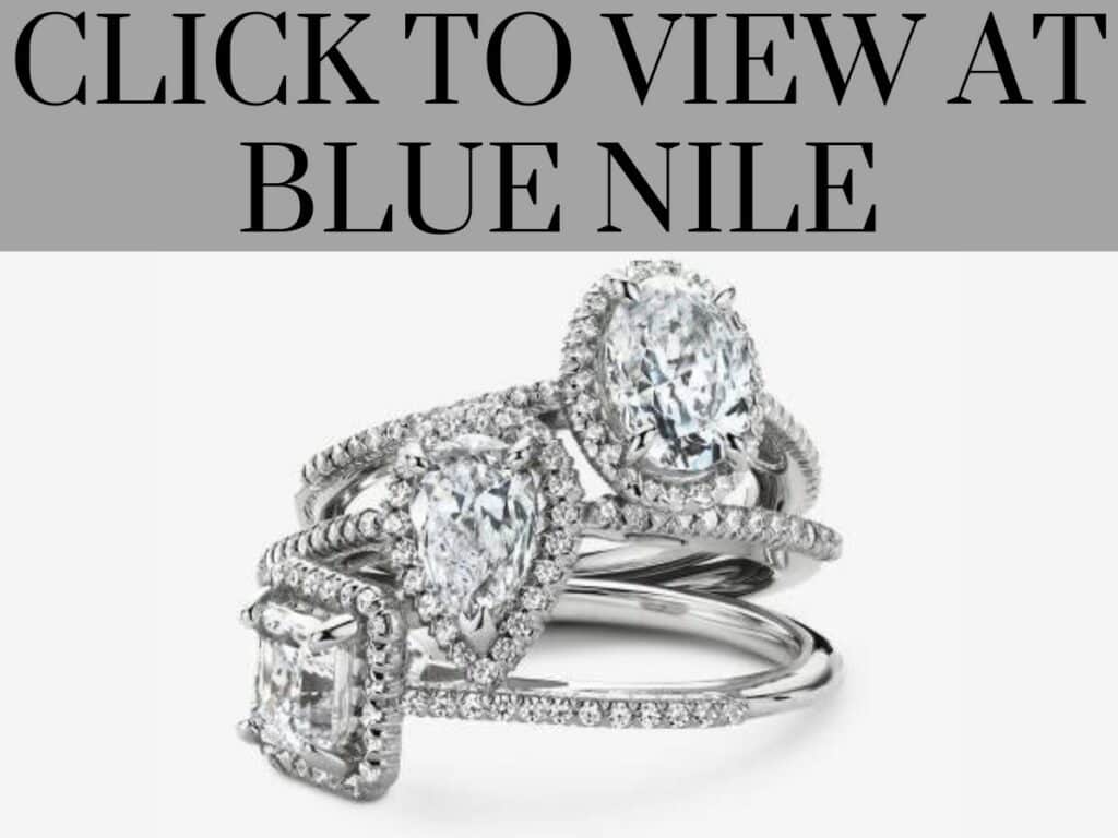 1920's Halo Blue Nile Engagement Rings