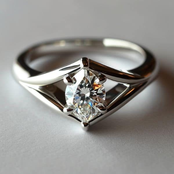 custom prong setting engagement ring